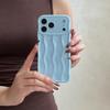 Fine hole three-dimensional wavy pattern, suitable for iPhone17Pro max Apple 16 mobile phone case 14/15 simple solid color case