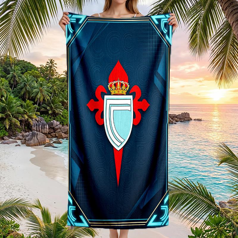 Celta Vigo FC Print Quick Dry Beach Towel Microfiber Absorbent Portable Travel Swimming Towel