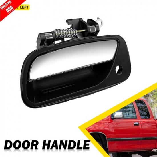 For Toyota T100 1993-1998 Front Driver Side Exterior Door Handle Black+Chrome