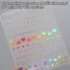 Cat's Eye 5D Gradient European Love Gem Wing Crystal Geometric Colorful Self Adhesive Nail Art Stickers Manicure Decals