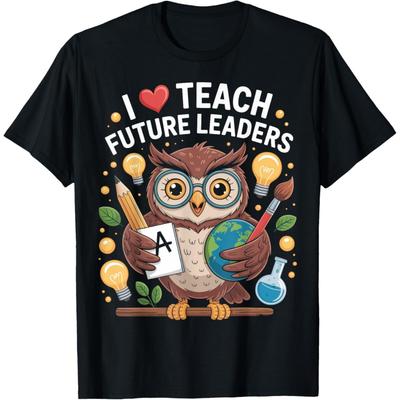 Teach Future Leaders Cute Owl Classroom Design T-Shirt