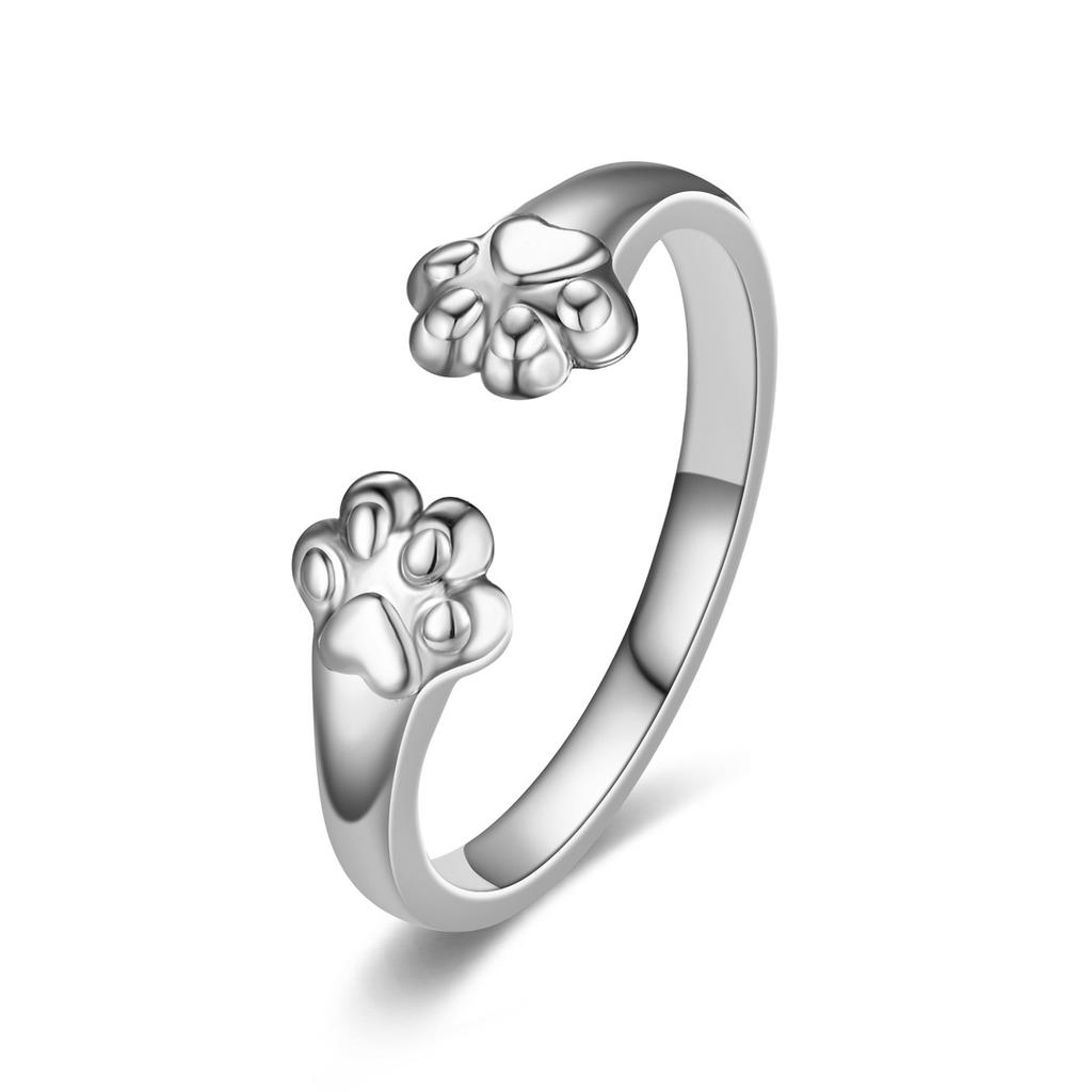 New Hot Selling Stainless Steel Cat claw Ring with Adjustable Opening For Women Jewelry Gifts