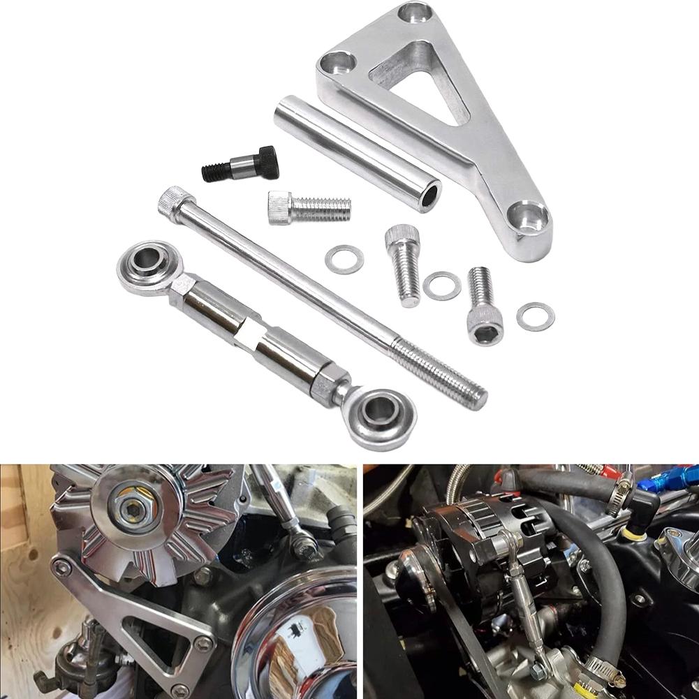 Sale Newest For Chevy For SBC 350 Long Water Pump Lwp Aluminum Alternator Bracket Kit Replacement Car Accessories