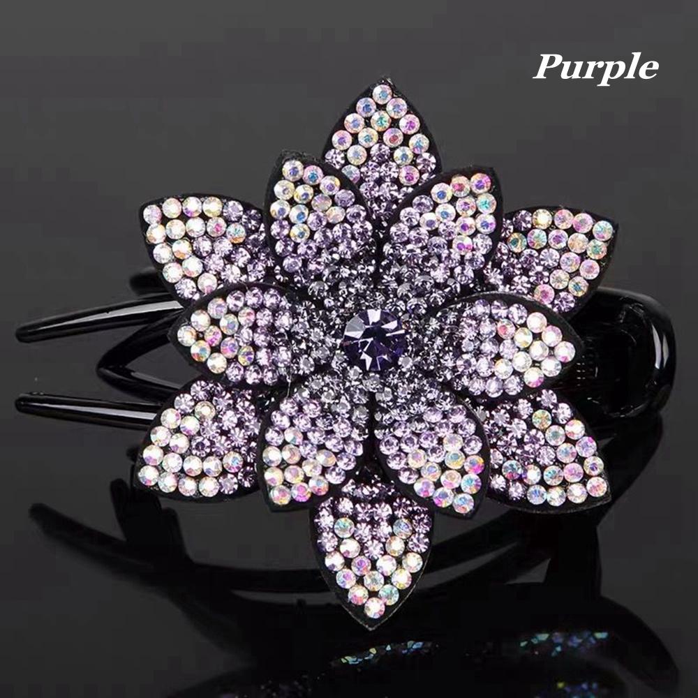 2026 New Hot Crystal Hairpin Women Hairclip Top Side Clip Rhinestones Duckbill Clip Hair Jewelry Wedding Girl Hair Styling Tools