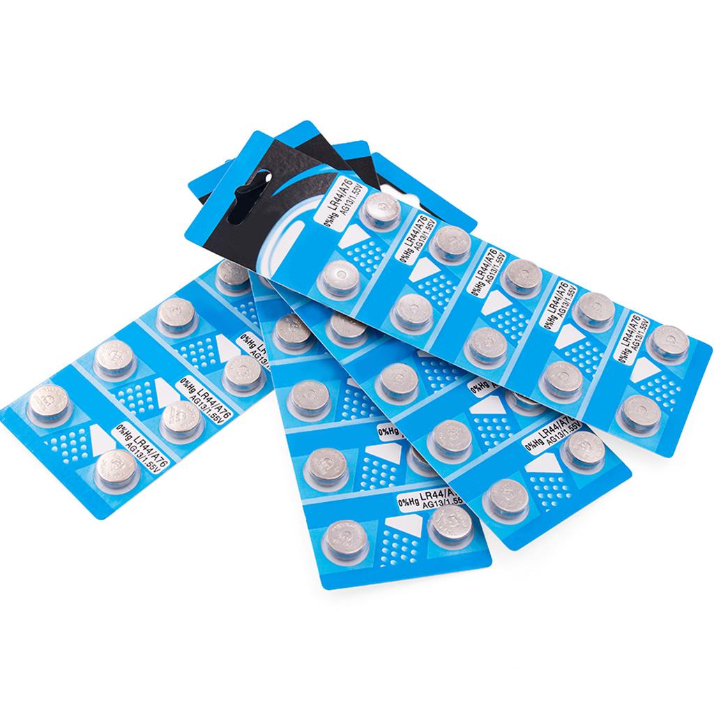 10/20Pieces High Capacity LR44 AG13 .5 V Alkaline Button Cell Button Batteries For Small Electronics Medical Devices