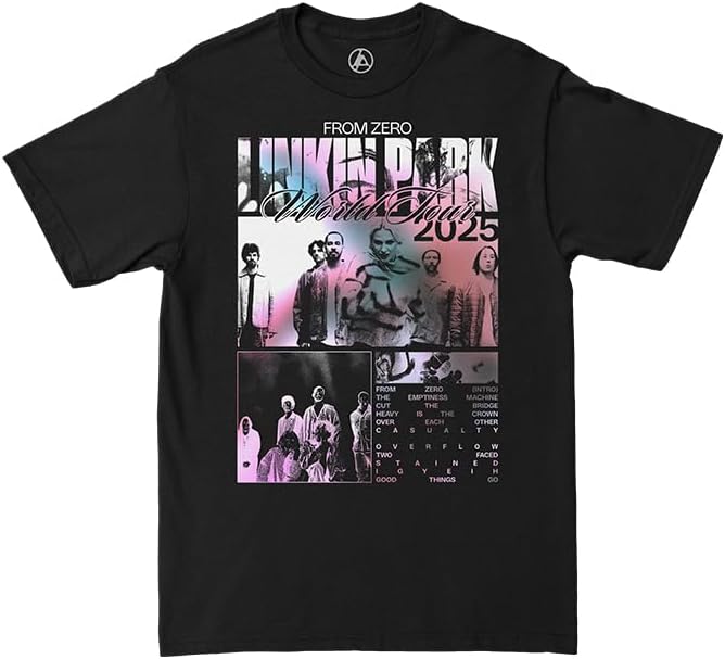 Linkin Park Unisex Adult Official Merch Linkin Park from Zero Box Collage Tee S разноцветный