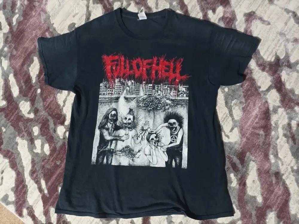 Unisex Short Sleeve Crew Neck Cotton T Shirt Full Of Hell Sepultura Slayer Morbid Angel XXXL