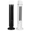 Desk Fan Fingertip Guard Tower Bladeless Fan Easy Cleaning Anti Slip Pad 90 Degree Oscillating USB with Light for Office
