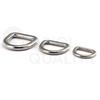 In-stock 316 Stainless Steel Semicircle Seamless Welded D-ring Kayak Surfboard Hardware Pull Buckle.