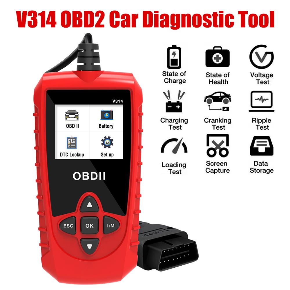 V314 Scanner OBDII Auto Cititor Universal Card Citire Cod la Bord Instrument de Diagnosticare Auto Accesorii Auto Detectare Detector de Defecte Auto
