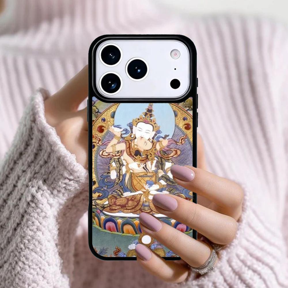 Medicine Buddha Phone Case For Apple iPhone 17 Air 16E 15 14 Plus 13 12 11 Pro Max Mini Funda Cover
