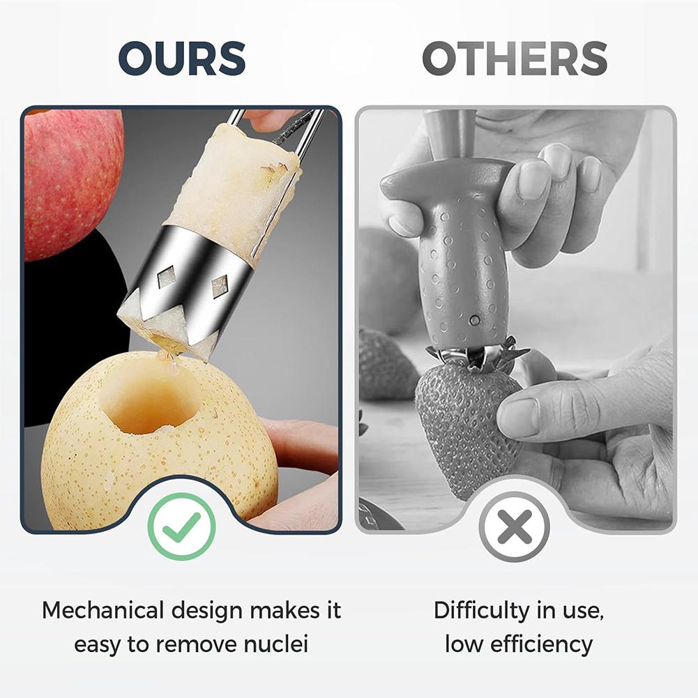 Universal Stainless Steel Fruit Corer Ergonomic Sharpen Easy Corer For Home Kitchen