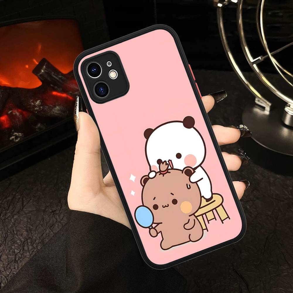 BUBU DUDU Cartoon For IPhone 16 15 14 Plus 13 12 11 Pro Max X XS MAX Translucent Matte Shockproof Cover