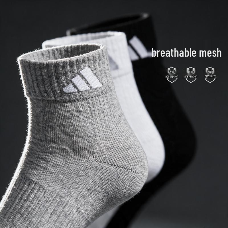 Adidas Unisex Training Ankle Socks - 3 Pack