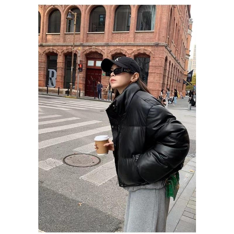 Winter Coat Women Parkas Stand Collar Casual Loose Thicken Warm Zipper Coats Korean Fall Winter Fashion Female Parkas