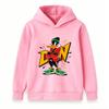 Kids Boys Girls Pullover Hoodie, Cartoon Cool Duck Printed Casual Soft Long Sleeve Hooded Sweatshirt for Daily Wear