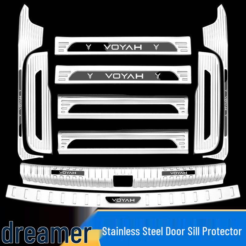 Stainless Steel Anti-Scratch Door Sill Protector for 2022-2025 Voyah Dreamer