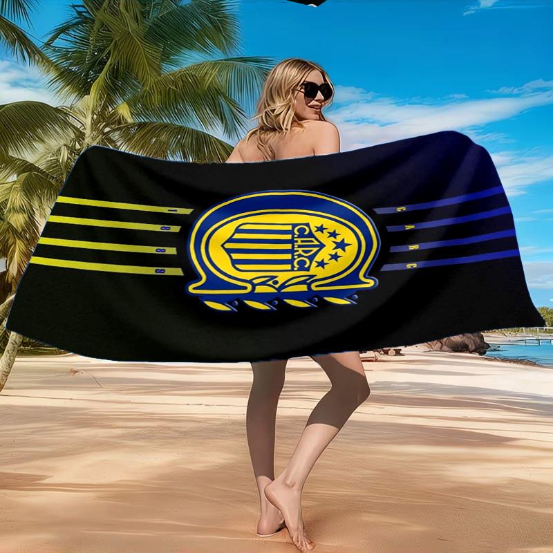 Rosario Central Crest Beach Towel, Quick-drying, Easy to Care for, Suitable for Both Fitness and Beach Vacations,Sports Essential