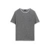 MD Spring/Summer New Arrival Women's Clothing Basic Style Casual Style Fake Two-Piece round Neck Short Sleeve Knitting T-shirt Tops 5635623