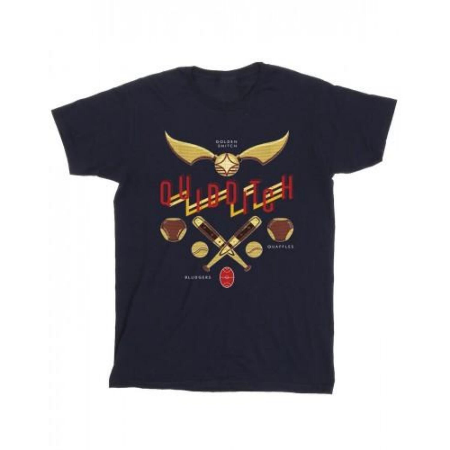 HARRY POTTER Mens Quidditch Golden Snitch T-Shirt S
