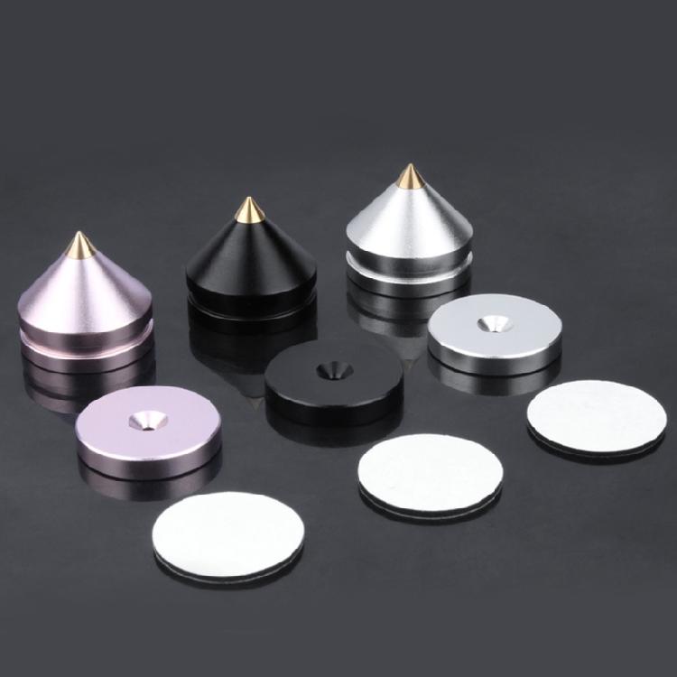 Stoßdämpfende Lautsprecherständerfüße für Heimkinosysteme Präzise Bodenspitze Verbessert Schalldämmungsmatte