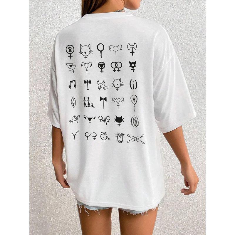 Western Style New Fashion Loose Casual Print Short Sleeve Cotton T-shirt Top Loose Printed T-shirt