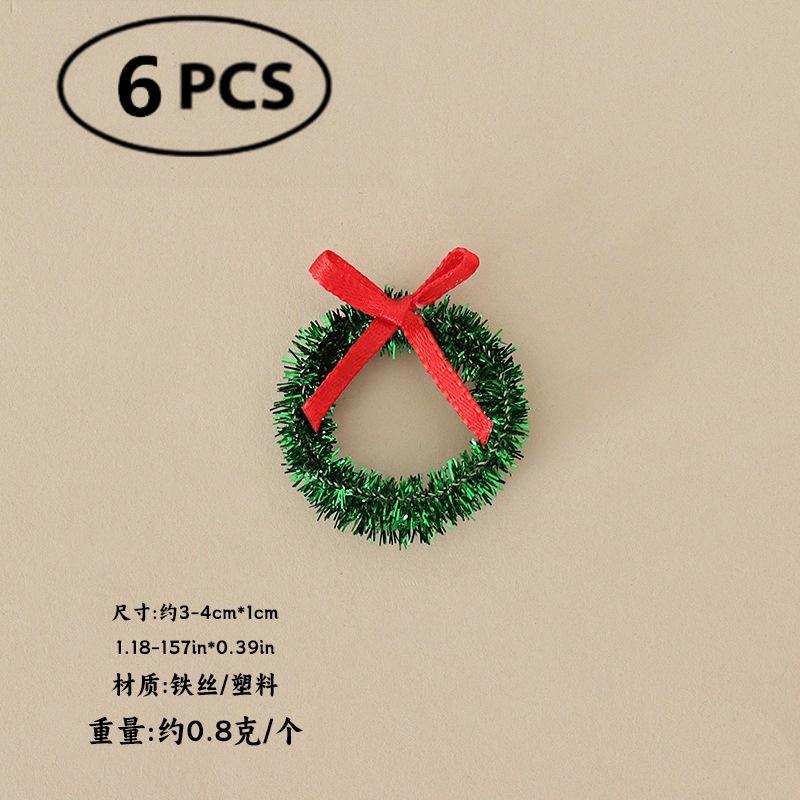 Christmas Wooden Elf Fairy Door Kit Tiny with Christmas Decoration Accessories for Mini House Furniture Christmas Decoration