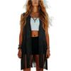Fashionable Women's Shawl- Fringed Vest, Sleeveless Mid-length Vest.
