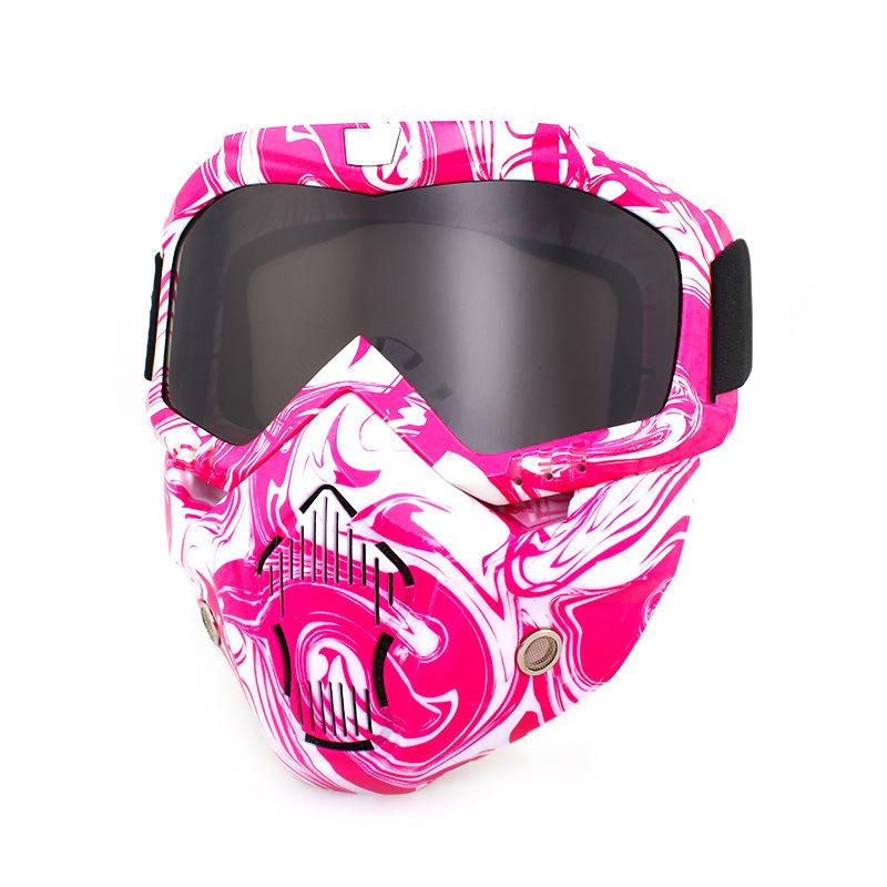 Retro face masks, goggles, off-road motorcycles, racing goggles, outdoor cycling glasses, skiing