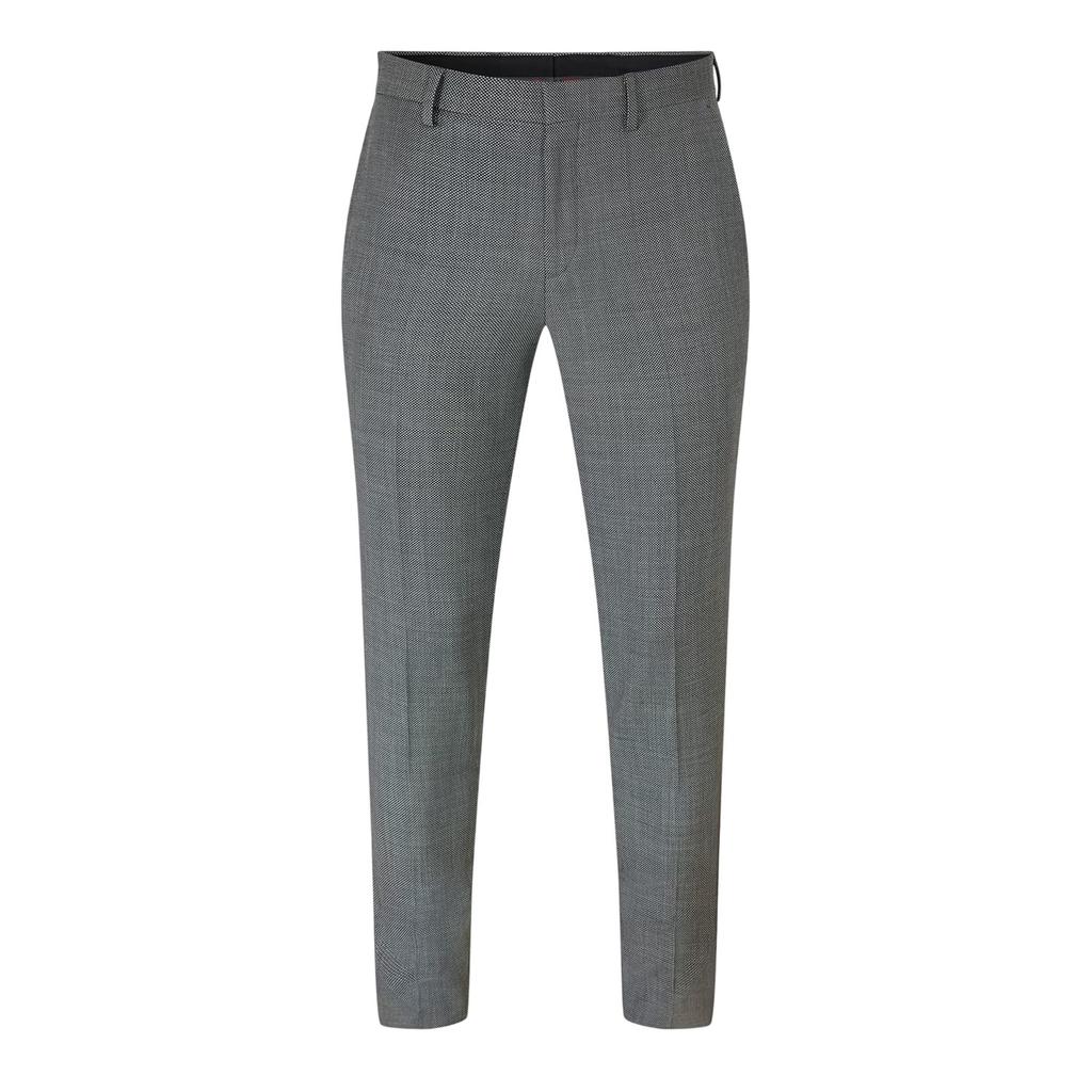 Hugo Mens Patterned Straight Leg Trousers