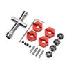 14mm Wheel Hex Hub Kit Aluminum Alloy Universal Upgrade Wheel Hex Adapter for ARRMA Senton 1 10 RC Car