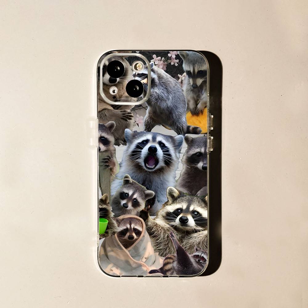 

Meme Style Raccoon Unique Phone Case for iPhone 17 16 15 14 13 12 11 Series Pro Max Plus Double Layer Protection iphone 16 Plus