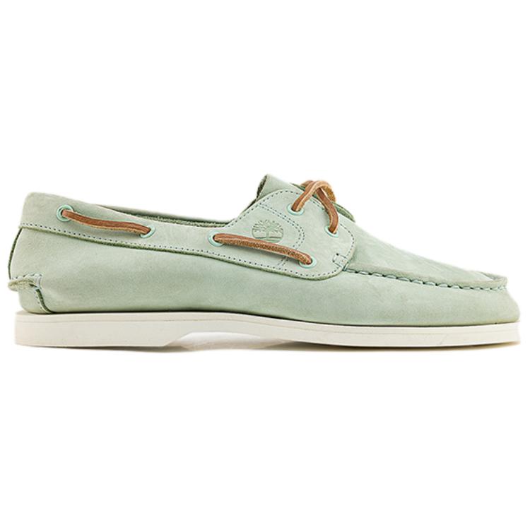 Timberland Classic Boat Comfortable Versatile Sailing Shoes Women Shoes Light-Green A2Q9XEP0