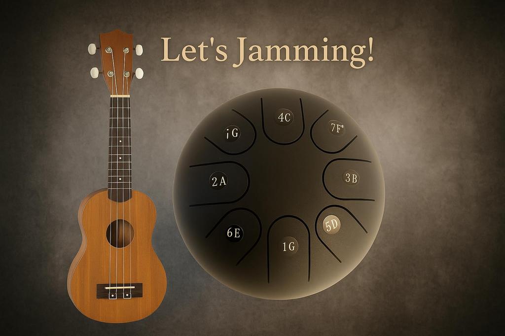 Aiersi Tongue G E 1 Includes Soft Finger Mallets 2x Number and Easy Sheet Ideal for Yoga and Relaxation KG-6 Drum, 6-inch (150mm Diameter), Key