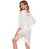 Women's Smock Patchwork Loose Fringe Vacation Style Beach Smock