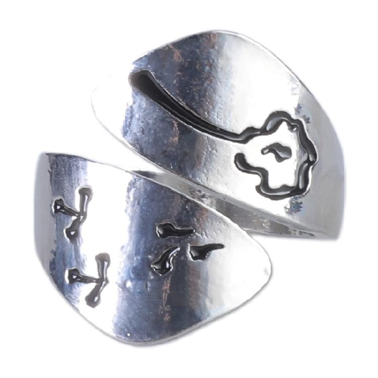 Minimalist Adjustable Wrap Open Ring Dandelion Band Ring Silver Jewelry Gift 1