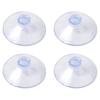 Ventose Trasparenti Compatibili Con Porte Doccia in Vetro Specchi Armadi e Pareti Piastrellate Lisce Design Rotondo 55mm 50mm