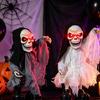 Fenster Halloween Ausstellungsfigur, Geräuschaktivierte Schwingende Feiertagsartikel für Eingangsbereich, Regal, Party-Szene Verwendung Innen
