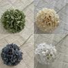 Hydrangea Faux Flowers For Wedding Hall Decorations With Silk Material For Home And Photo Shoots