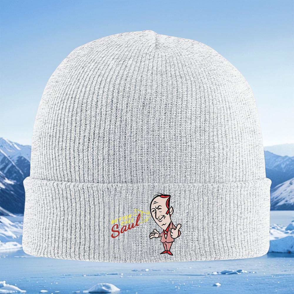 Cartoon Saul Goodman scales smile suit Men Women Unisex Knitted Hat Beanie Pullover Cap Winter Thermal Warm Christmas Outdoor Cy