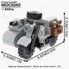 MOOXI Military Wars Simulation WW2 Battlefield Weapons Vehicle Model Set MOC Bricks DIY Building Blocks Toys Children Adult Gift