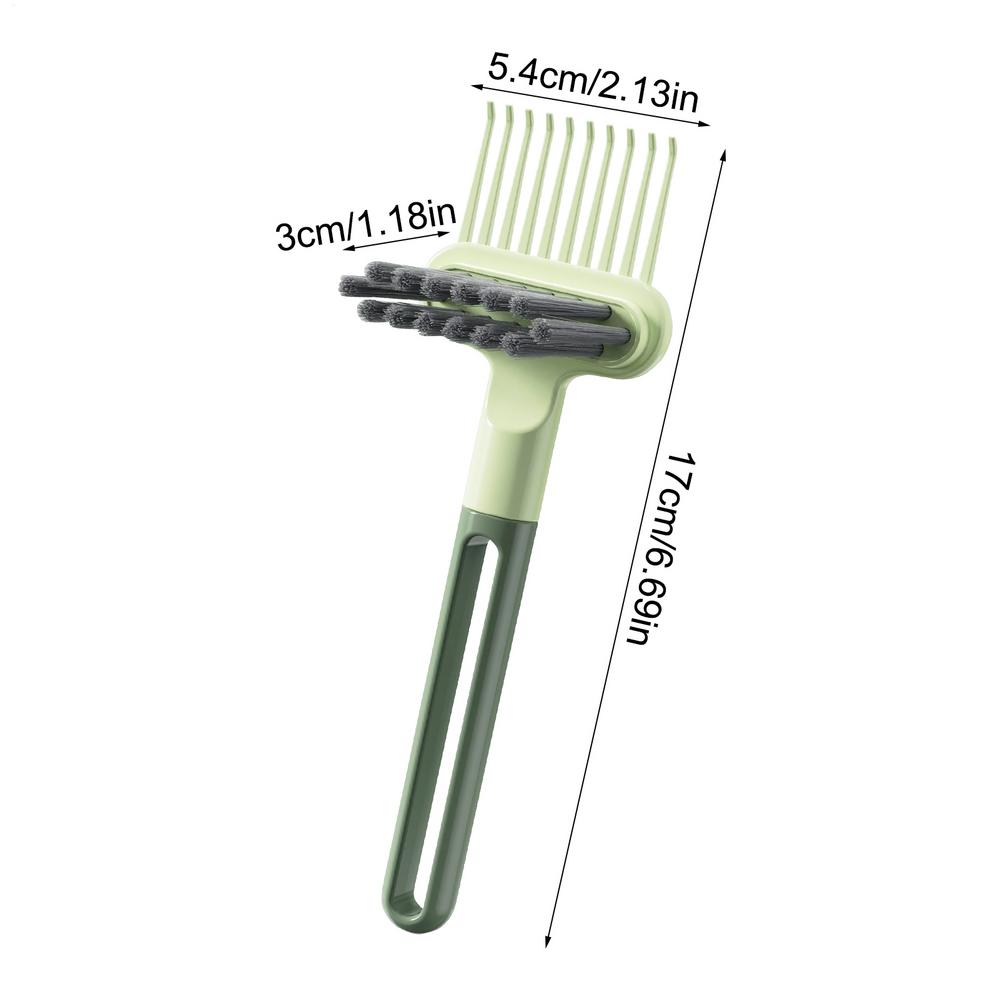 

Hair Brush Cleaning Tool 2 in 1 Comb Hair Removal Cleaning Tools Beauty Accessories for Dust Dirts Bedrooms Living Room зелений