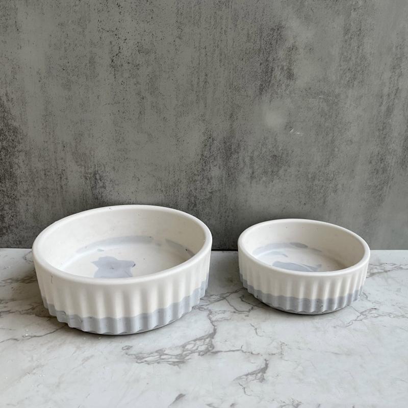 Silicone Resin Flower Pot Molds DIY Stripe Mold Resin Casting Mold Silicone Resin Casting Mold to Make Mini Flower Pot