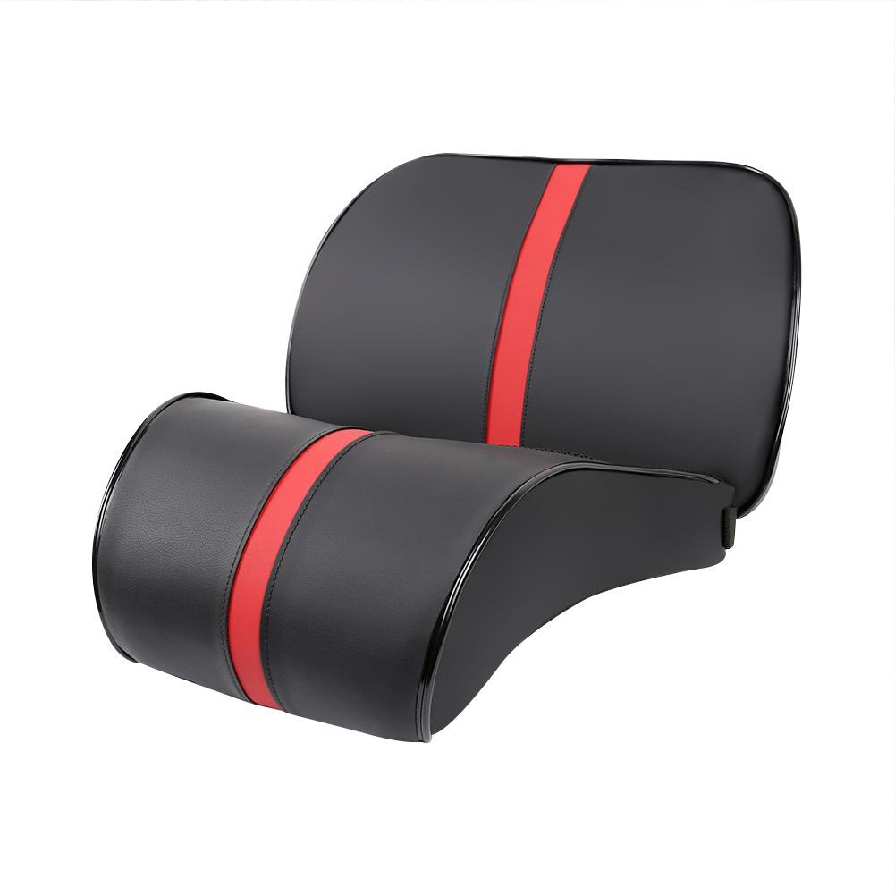 PU Leather Car Headrest Breathable Head Neck Rest Pillow Memory Foam Car Seat Head Support Pillow Neck Cushion Car Accessories