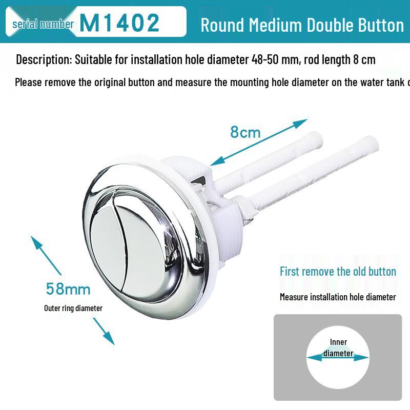 YouShu Dual Flush Toilet Tank Button Set