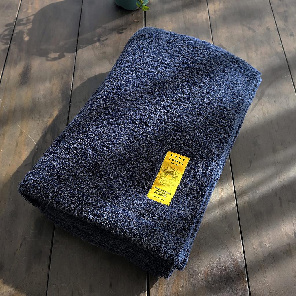 TRUE TOWEL classic SUGOI bath towel, high-quality Imabari towel (navy)