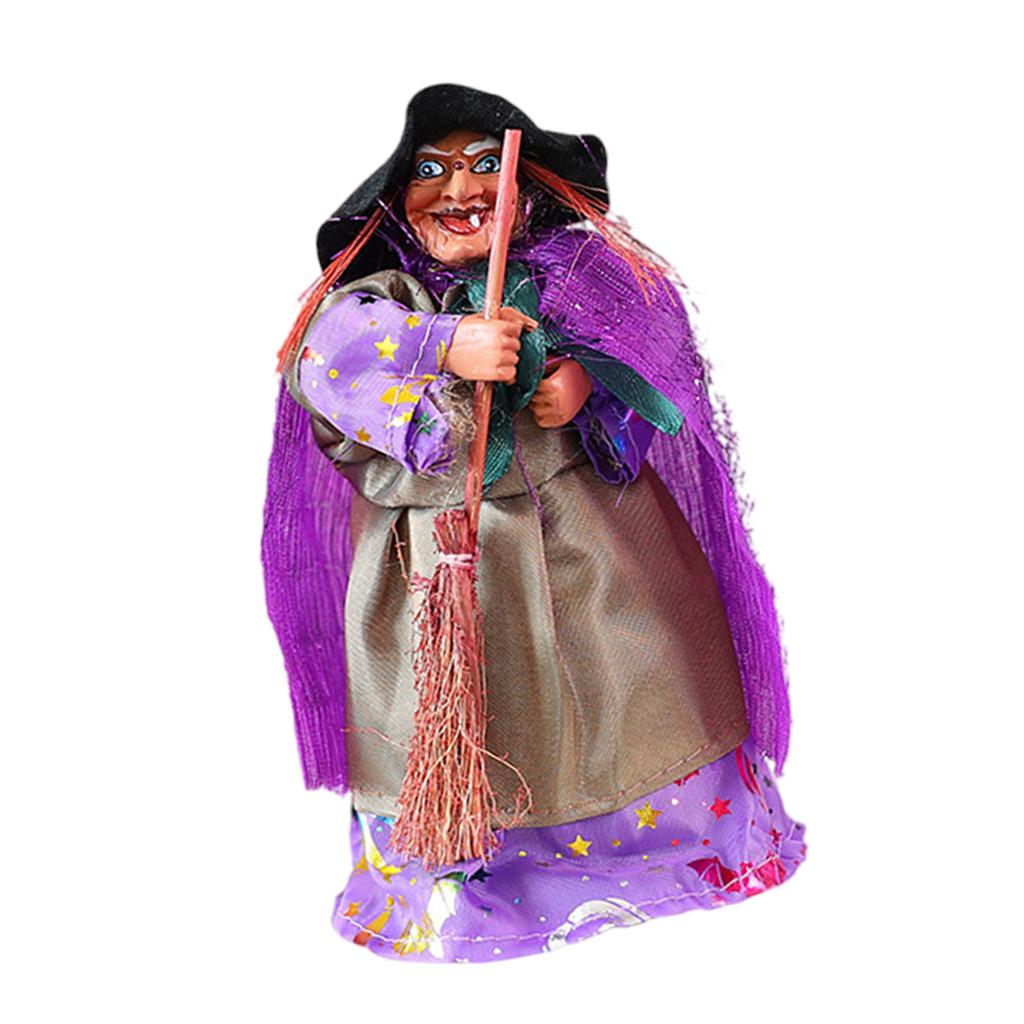 Vintage Halloween Witch Statue Plastic Durable Decor For Bar Home Party Indoor Outdoor Decoration