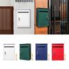 Wall Mount Locking Mailbox Townhouse Weatherproof Office Corridor Office Business Villa Area Family Residence Metal Post Box