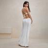 Women's Cover Ups Beach Dress Solid Color Sexy Knit Beach Bikini Swimsuit Cover Up Sunwear