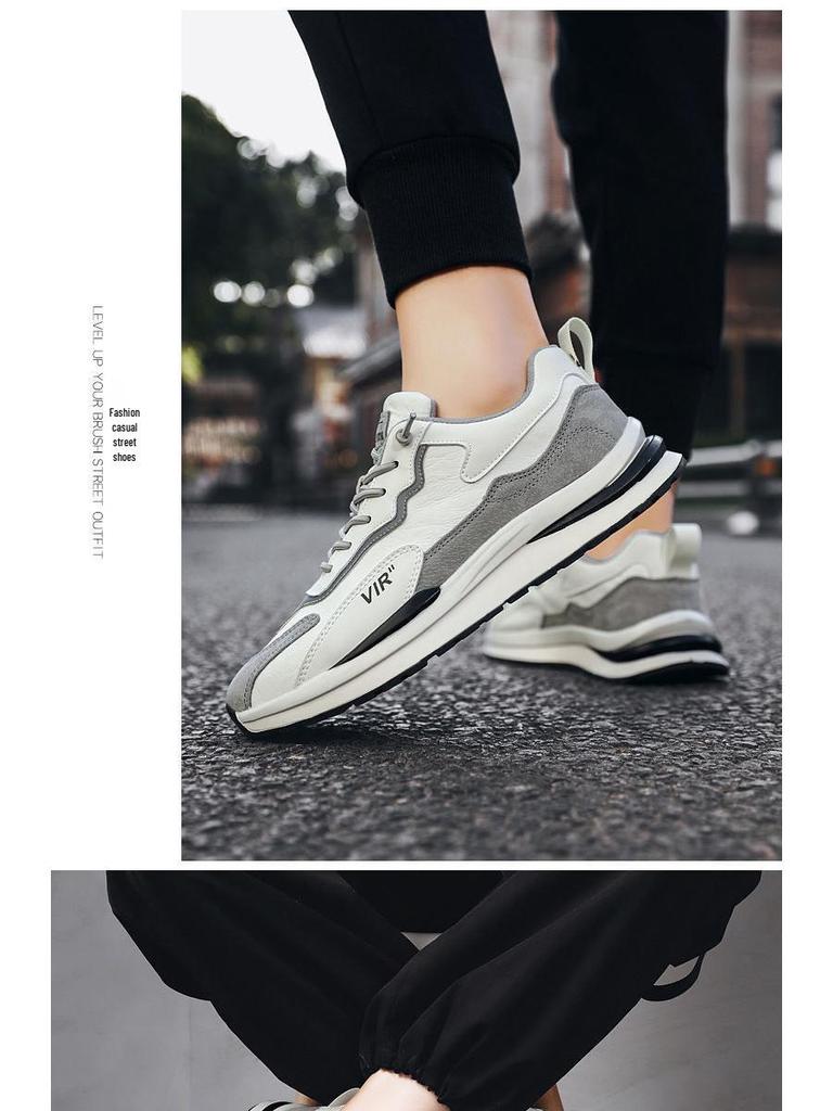 Men's Winter Velvet-Lined Casual Running Shoes, Forrest Gump Style, Trendy Dad Shoes